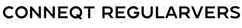 Conneqt RegularVersi字体转换